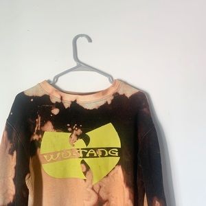 Vintage Wu-Tang bleach dyed sweatshirt